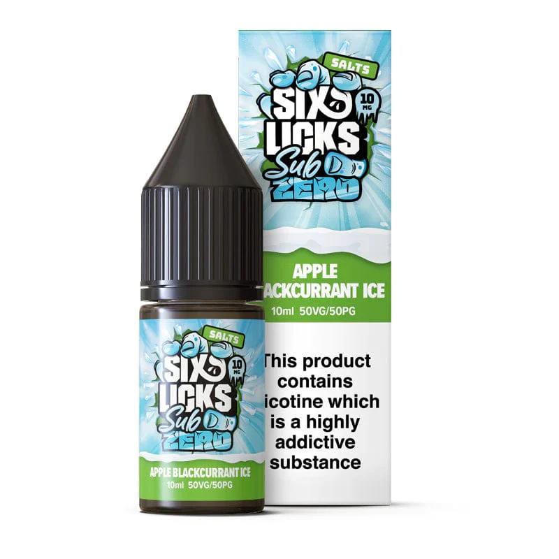 Six Licks Sub Zero 10ml Nic Salts