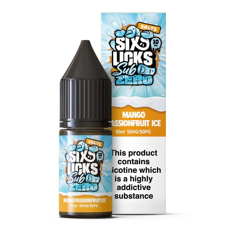 Six Licks Sub Zero 10ml Nic Salts - Image 5