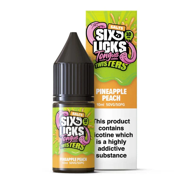 Six Licks Tongue Twisters 10ml Nic Salts - Image 3