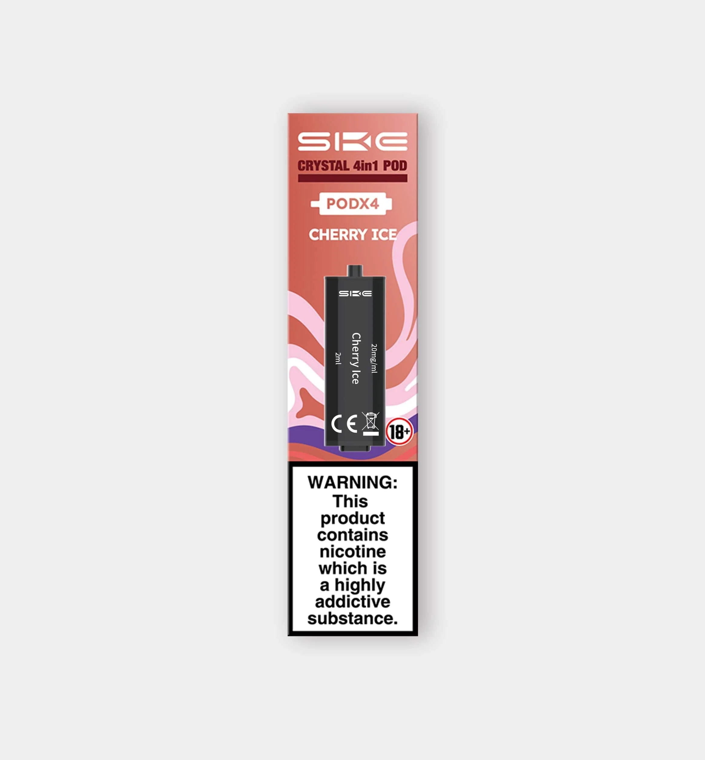 SKE Crystal 4 in 1 2400 Disposable Pre-Filled Replacement Pods (4 Pack) - Image 6